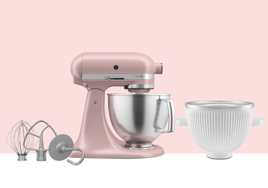 artisan standmixer ksm192 mit kippbarem rührkopf eisschüssel-set