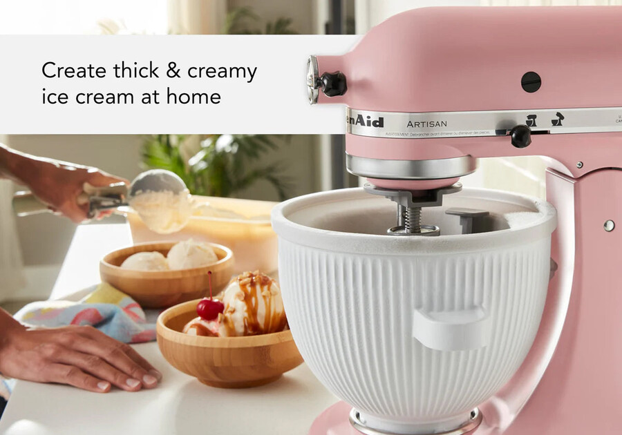 artisan standmixer ksm192 mit kippbarem rührkopf eisschüssel-set