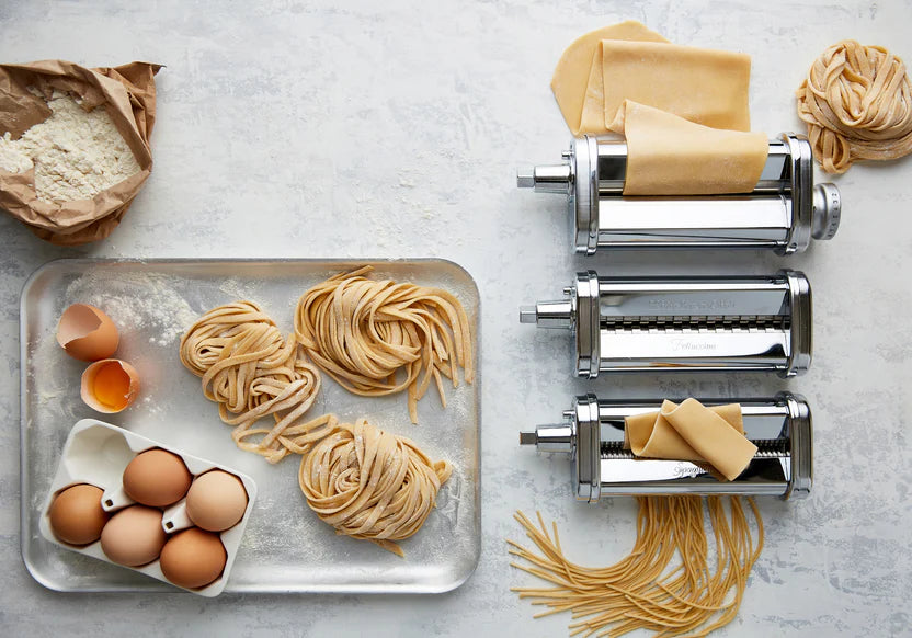 artisan küchenmaschine mit kippbarem motorkopf ksm192 3-teiliges pasta-aufsatz-set