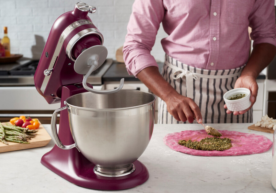 artisan standmixer mit kippbarem kopf – rote bete ksm195
